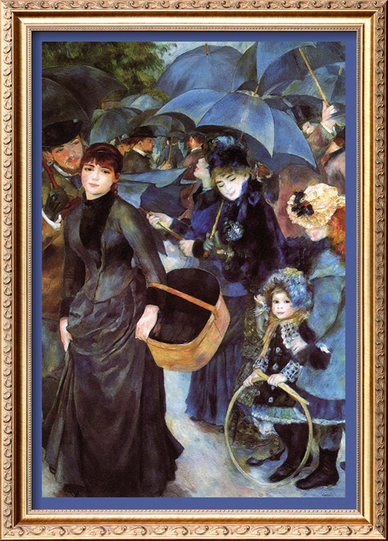 The Umbrellas - Pierre Auguste Renoir Painting